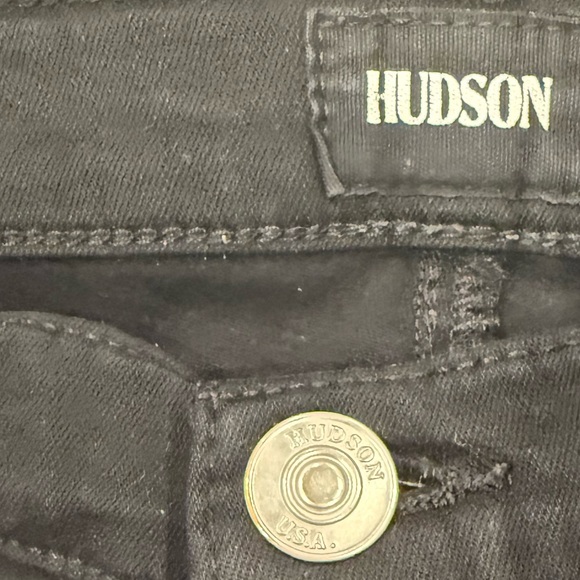 Hudson Jeans Natalie Super Skinny Black Denim Ankle Jeans Size 26 - Picture 10 of 10